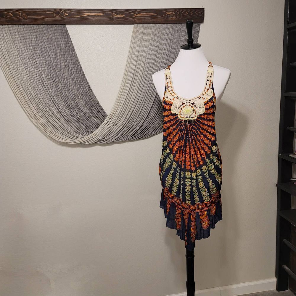 Free People Boho Tank Top Dress Sz S